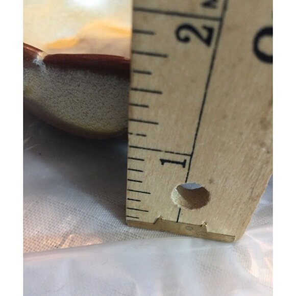 Vintage Frankoma Pottery Leaf Dish #225 Desert Gold 9” Long 4.5” Wide Footed - Picture 9 of 12